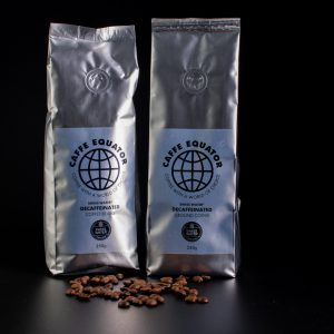 Caffe Equator Decaffeinated coffee beans and ground 250g