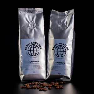 Caffe Equator Sumatran coffee beans and ground 250g